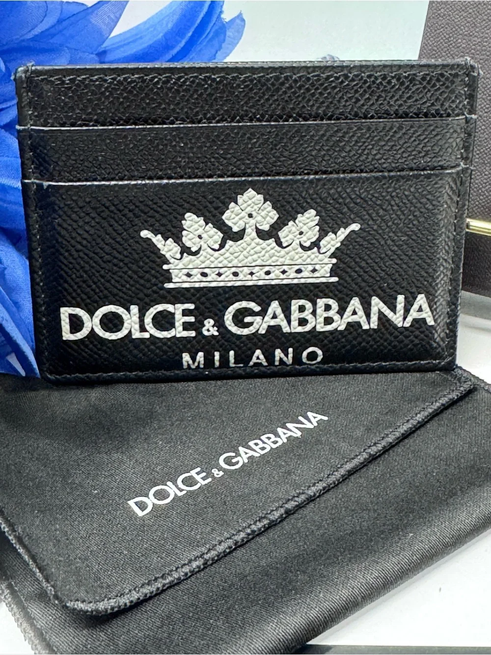 NWT/NIB DOLCE DAUPHINE 2 SIDED CARD WALLET